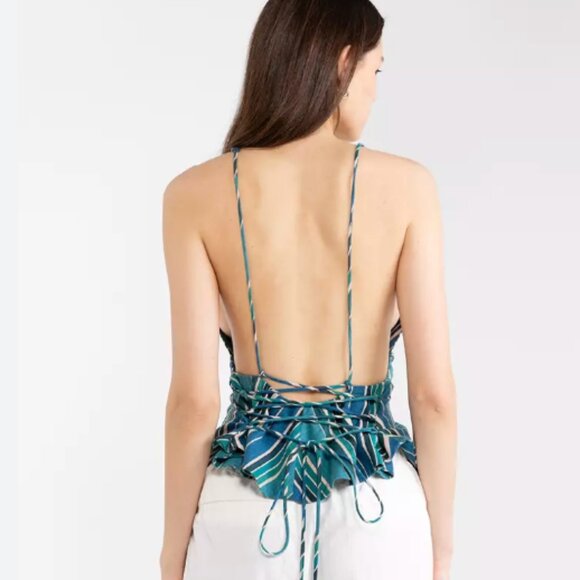 Zara Linen Blend Top - Picture 2 of 4